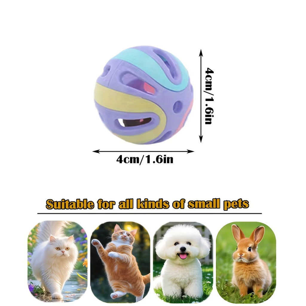 Interactive Bell Cat Toy Balls – Hollow Bite-Resistant Pack