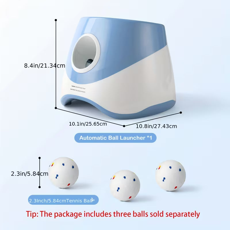 Automatic Ball Launcher for Dogs – Adjustable Indoor Outdoor Dog Ball Thrower