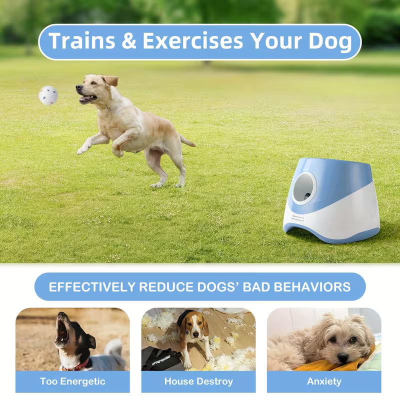 Automatic Ball Launcher for Dogs – Adjustable Indoor Outdoor Dog Ball Thrower – photo 4