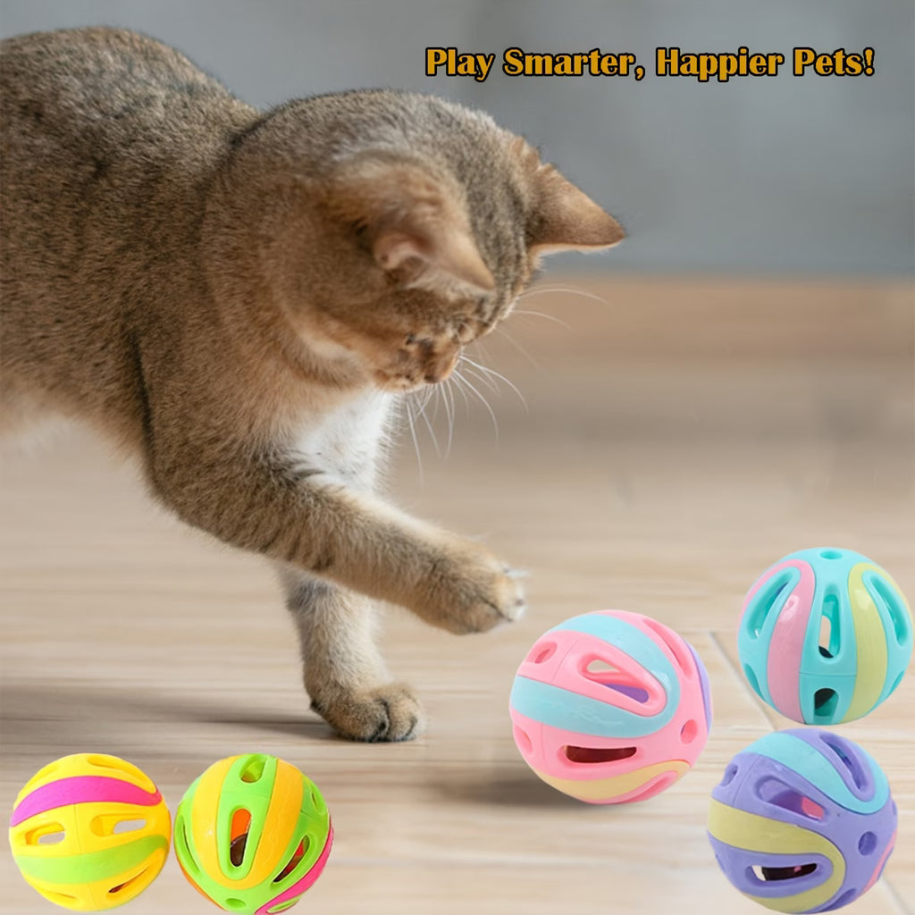 Interactive Bell Cat Toy Balls – Hollow Bite-Resistant Pack