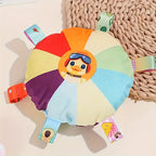 Colorful Squeaky Plush Disc Dog Toys for All Breeds – 2 Pack