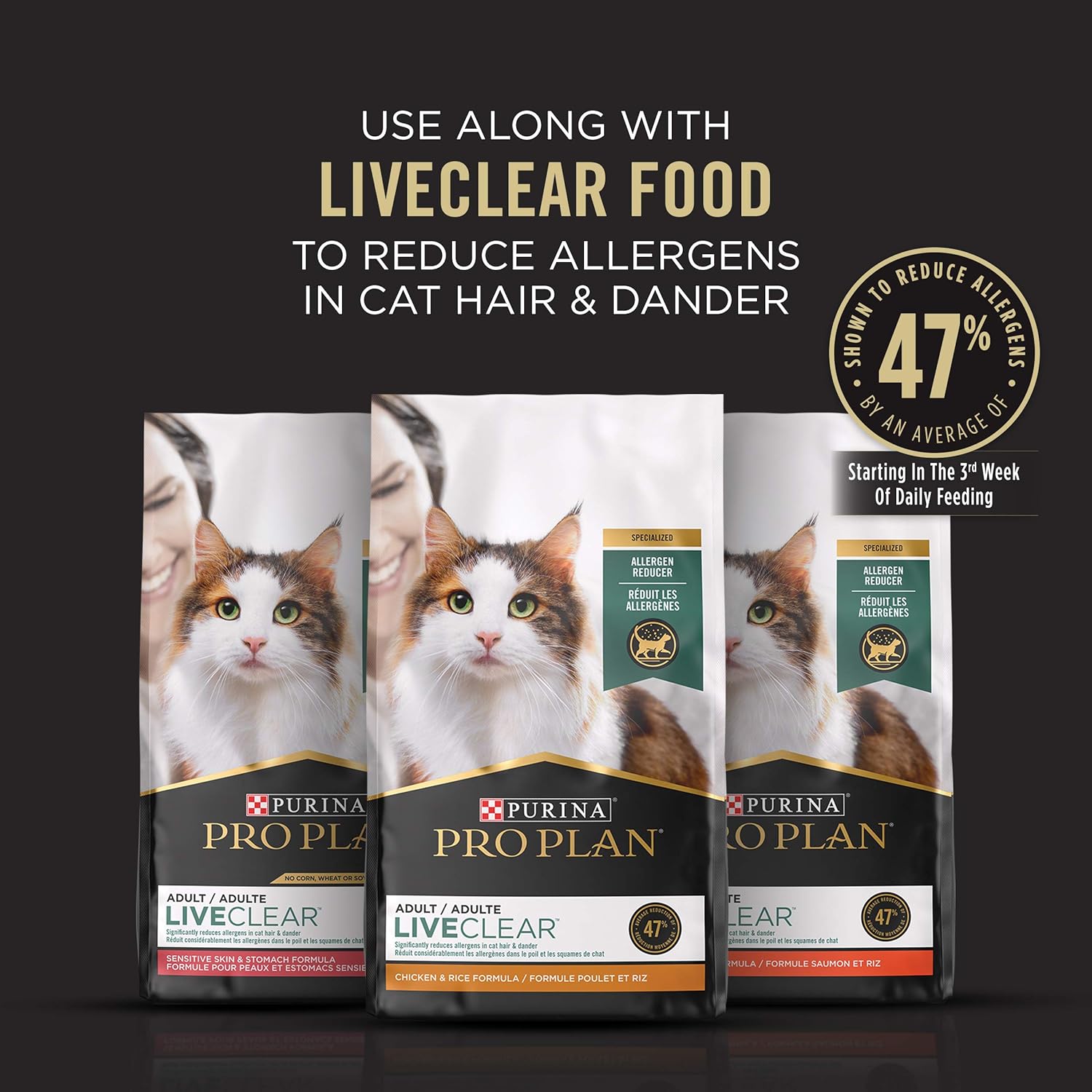 Purina Pro Plan LiveClear Allergen Reducing Cat Foam Shampoo