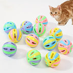 Interactive Bell Cat Toy Balls – Hollow Bite Resistant Pack for Indoor Cats