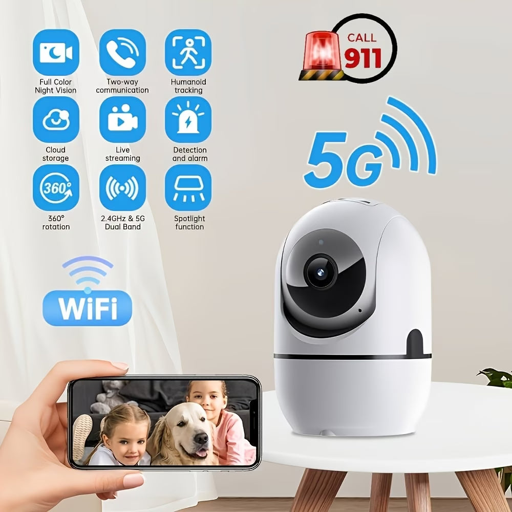 360° Smart Pet Camera 4MP HD Night Vision Two-Way Audio