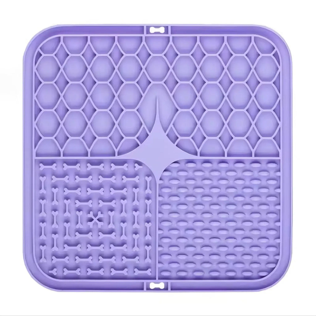 Calming Silicone Pet Lick Mat | Slow Feeder & Bath Distraction with Suction Cups