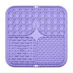 Pet Lick Mat Slow Feeder – Calming Silicone Bath Distraction Mat with Suction Cups