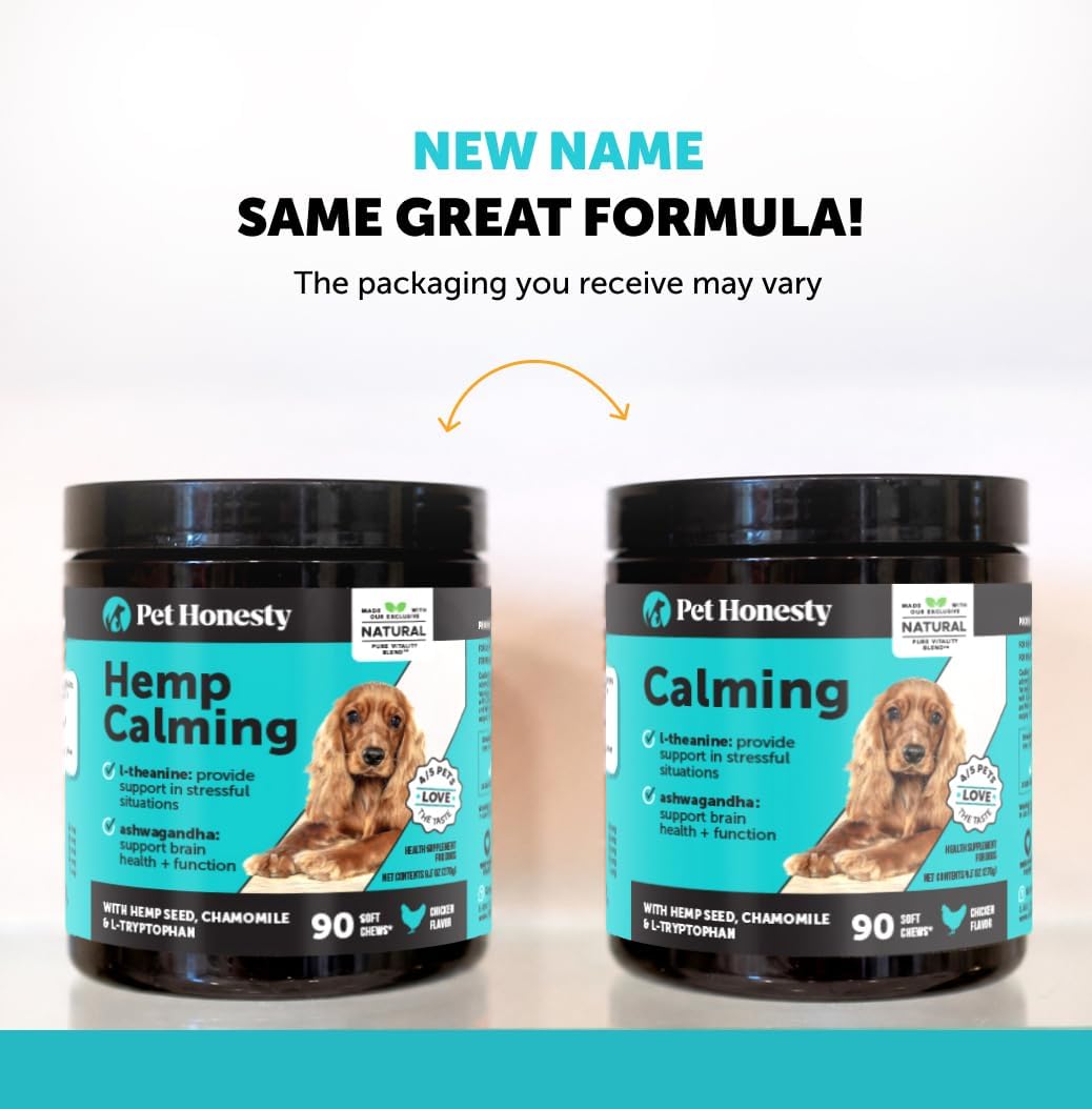 Pet Honesty Calming Chews for Dogs — 90 Soft Chews
