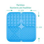 Pet Lick Mat Slow Feeder – Calming Silicone Bath Distraction Mat with Suction Cups