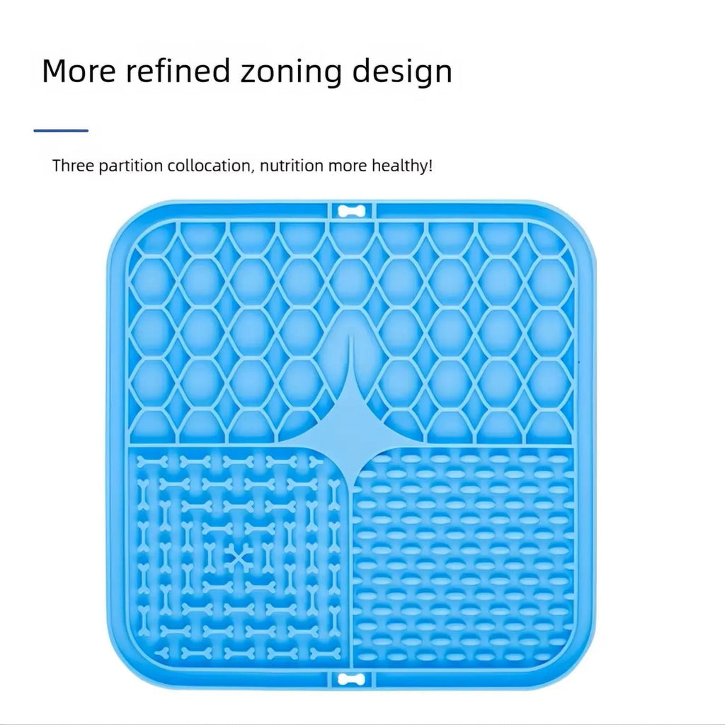 Calming Silicone Pet Lick Mat | Slow Feeder & Bath Distraction with Suction Cups
