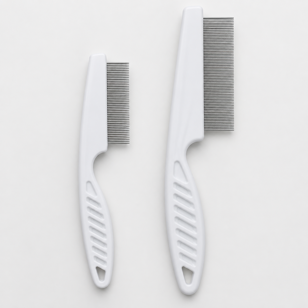 Flea Comb for Dogs & Cats - Stainless Steel Grooming Comb 2pk