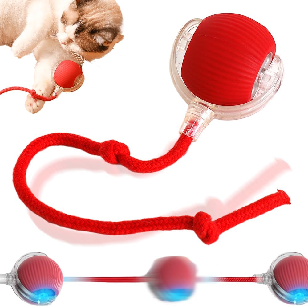 360° Smart Interactive Self-Rolling Pet Ball | Automatic Toy for Dogs & Cats