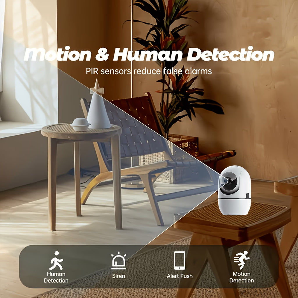 360° Smart Pet Camera 4MP HD Night Vision Two-Way Audio