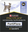 Purina Pro Plan FortiFlora Cat Probiotic Supplement | Veterinary Diet Digestive Support Powder | 30 Sachets