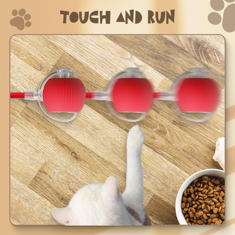 360° Smart Interactive Self-Rolling Pet Ball | Automatic Toy for Dogs & Cats