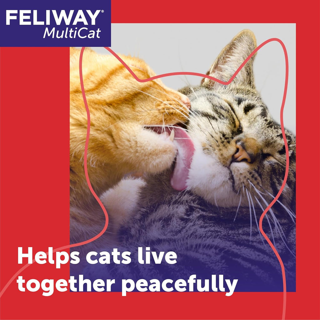 Feliway MultiCat Calming Diffuser Refill 3 Pack 90 Day Supply