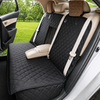 Waterproof Dog Car Seat Cover with Middle Armrest Access
