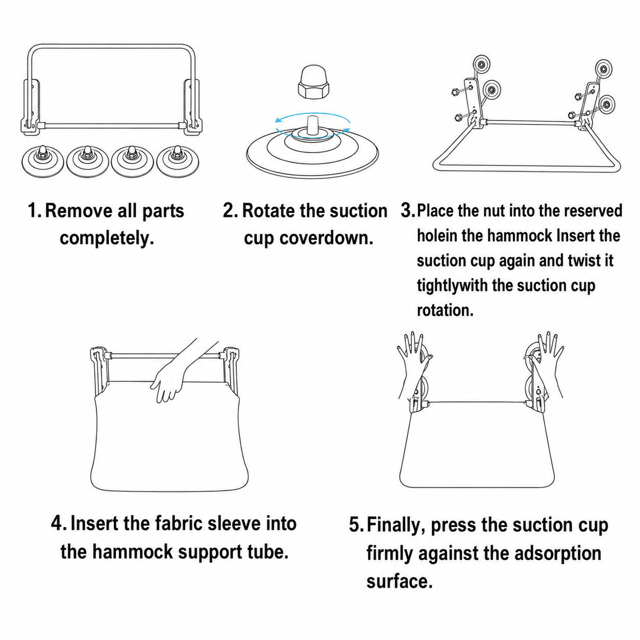 Cat Window Hammock Suction Cup Mount No-Drill Perch Seat Bed