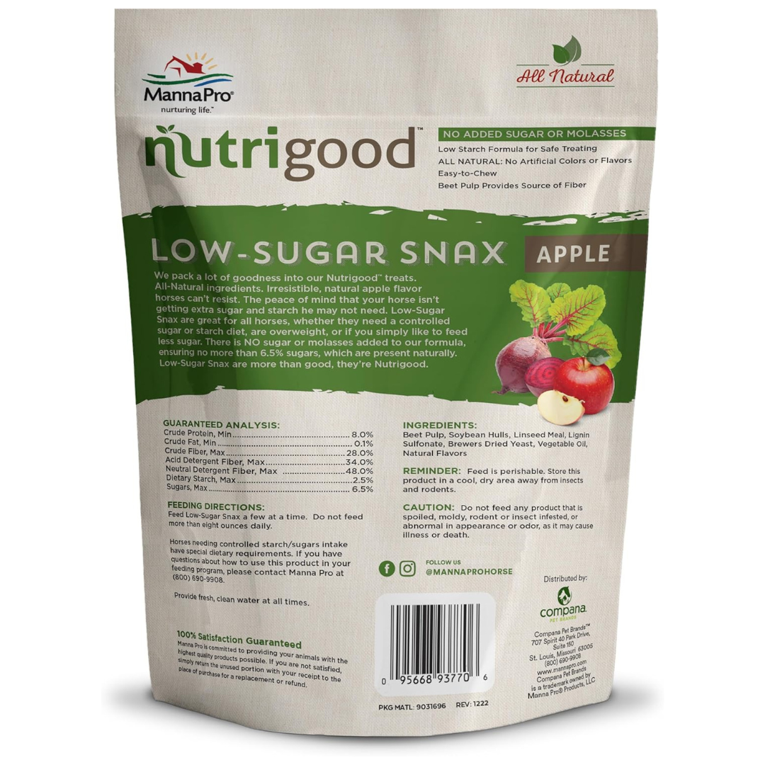 Manna Pro NutriGood Low-Sugar Apple Horse Treats 4 lb