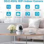 360 Smart Pet Camera 4MP HD with Night Vision and Two Way Audio