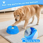 Dog Slow Feeder Bowl with Rolling Ball, No Mess Liquid Treat Lick Bowl, 2-In-1 Enrichment Feeder with Suction Cups