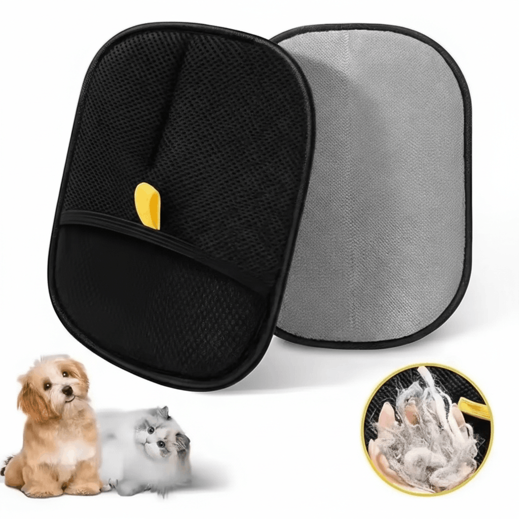 Double-Sided Pet Grooming & Hair Removal Glove | Deshedding Massage Tool for Dogs & Cats