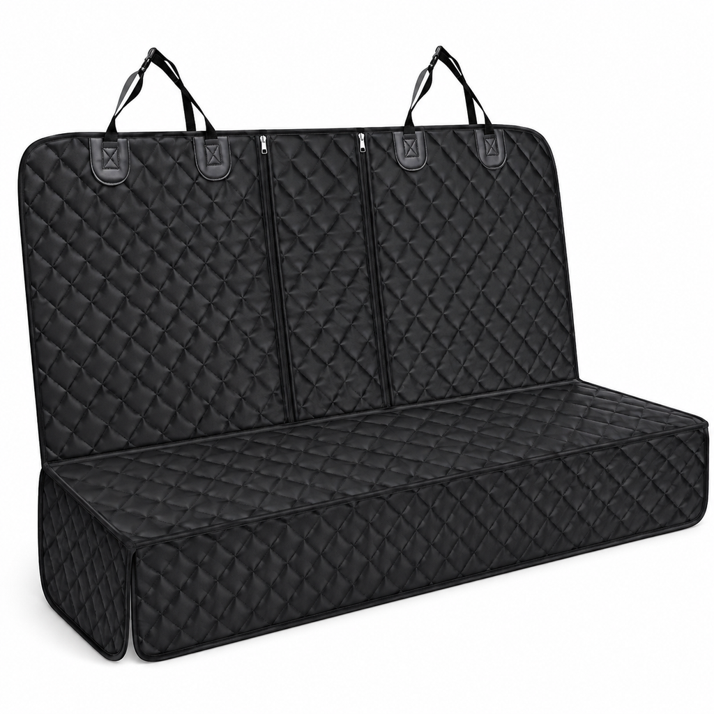 Waterproof Dog Car Seat Cover with Middle Armrest Access