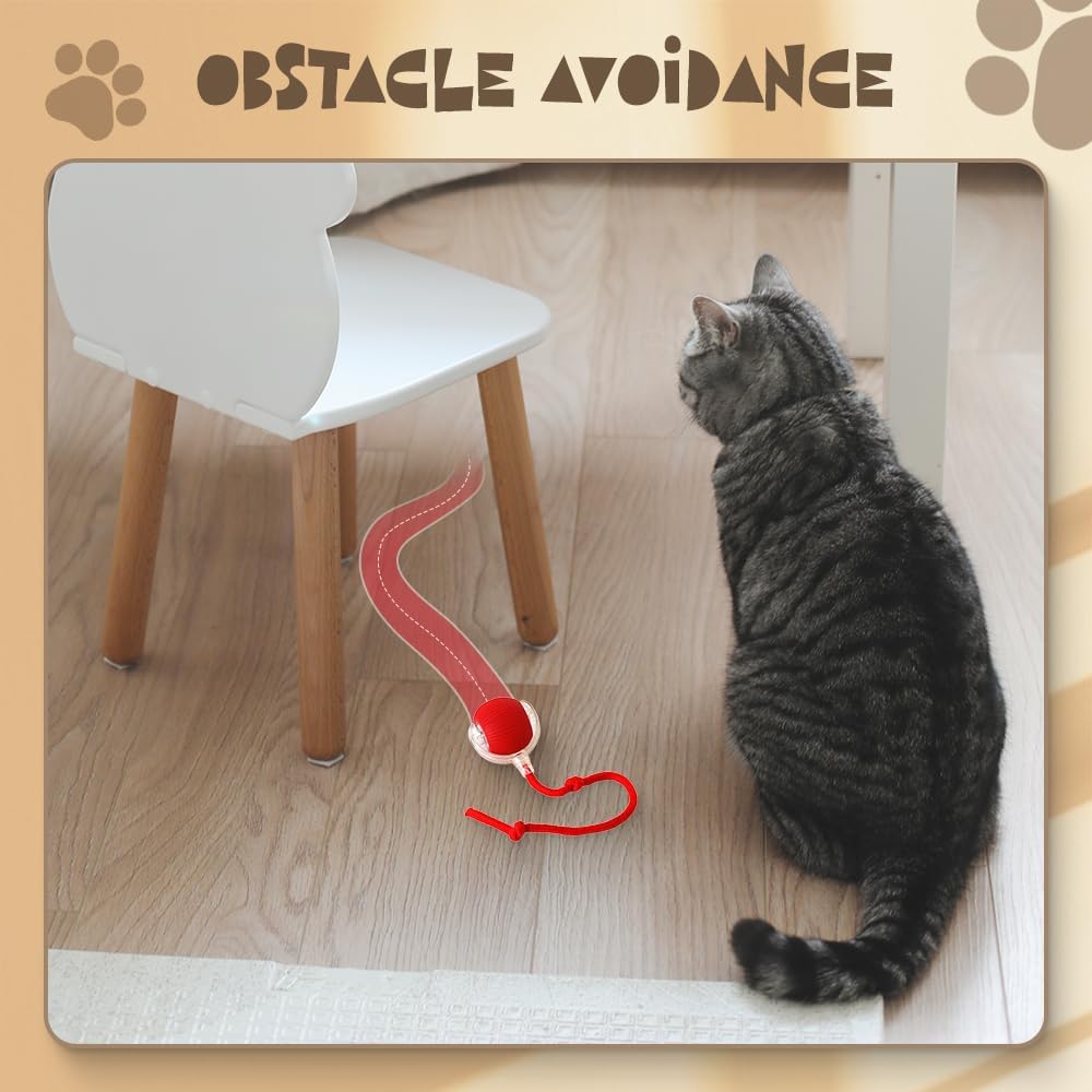 360° Smart Interactive Self-Rolling Pet Ball | Automatic Toy for Dogs & Cats