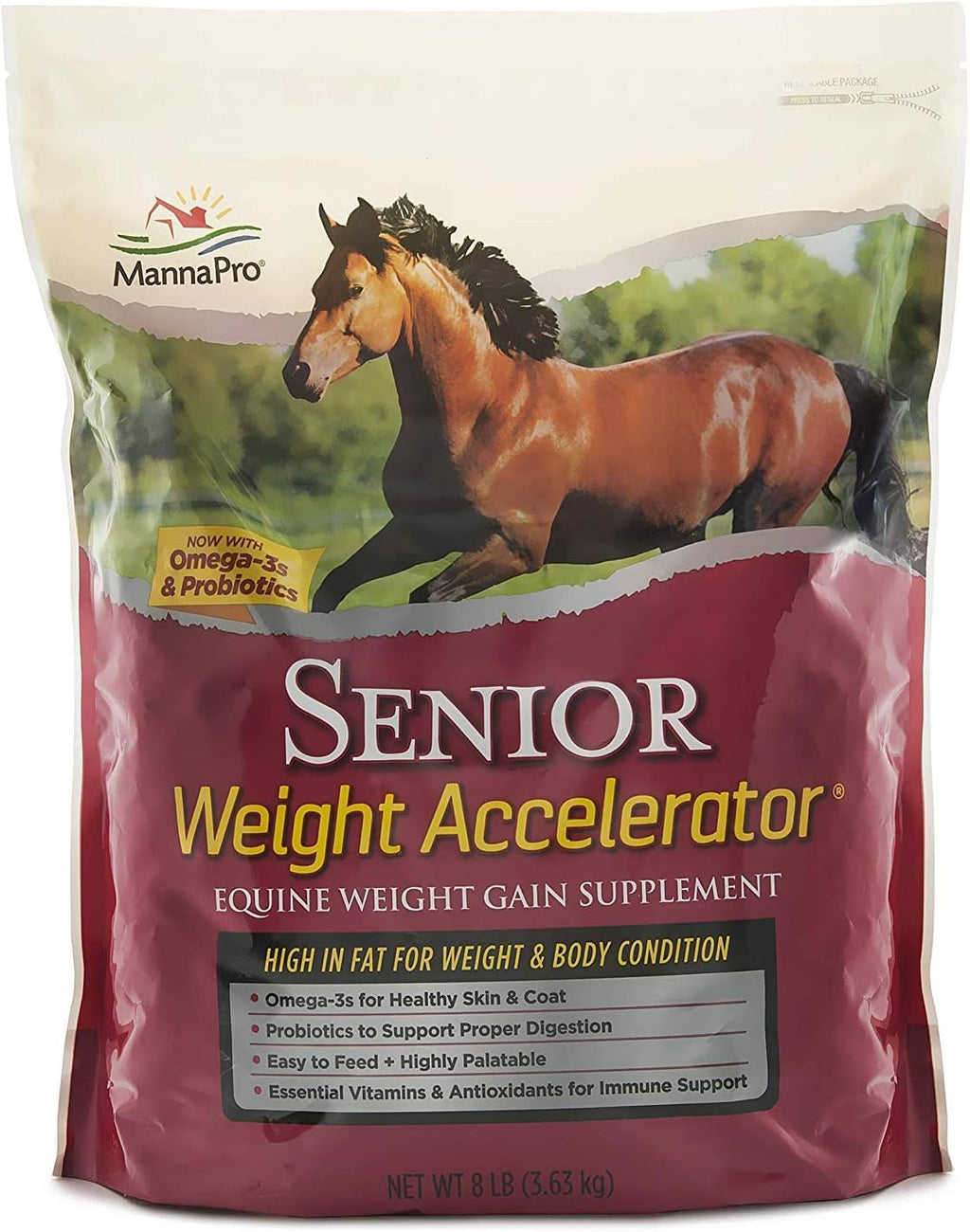 Manna Pro Senior Horse Weight Gain Supplement 8 lb