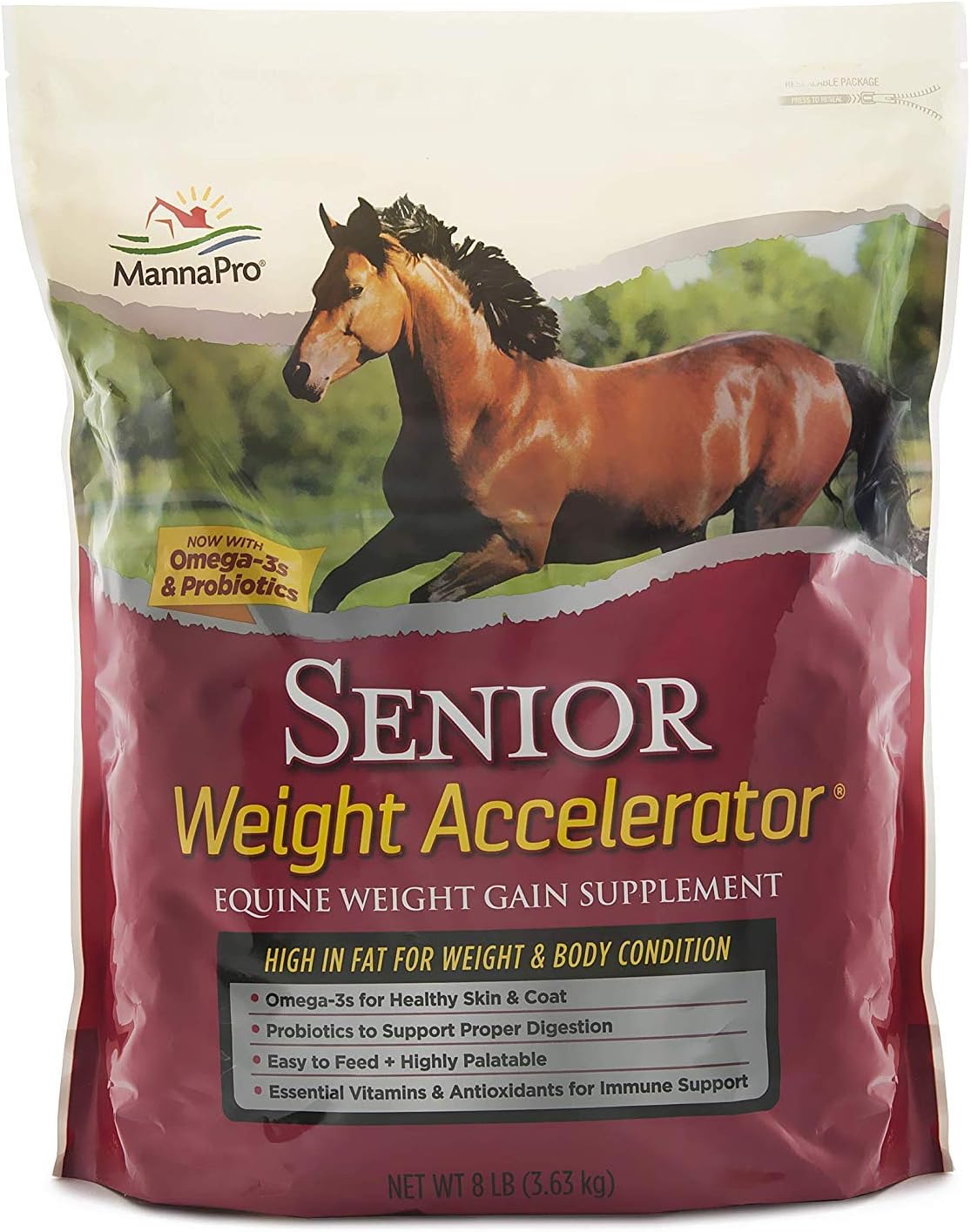 Manna Pro Senior Horse Weight Gain Supplement 8 lb