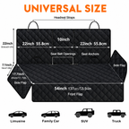 Waterproof Dog Car Seat Cover with Middle Armrest Access