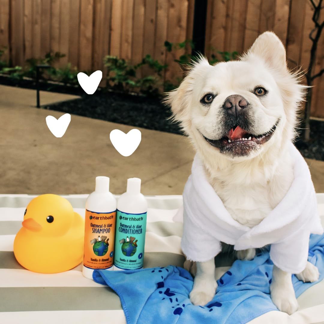Earthbath Oatmeal & Aloe Dog Shampoo Vanilla Almond 16 oz