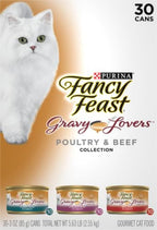 Fancy Feast Gravy Lovers Wet Cat Food Variety – 30 Cans