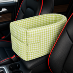 Car Console Pet Seat & Travel Carrier for Small Dogs & Cats