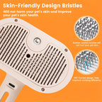 3-in-1 Steam Pet Hair Remover and Deshedding Grooming Brush for Dogs and Cats