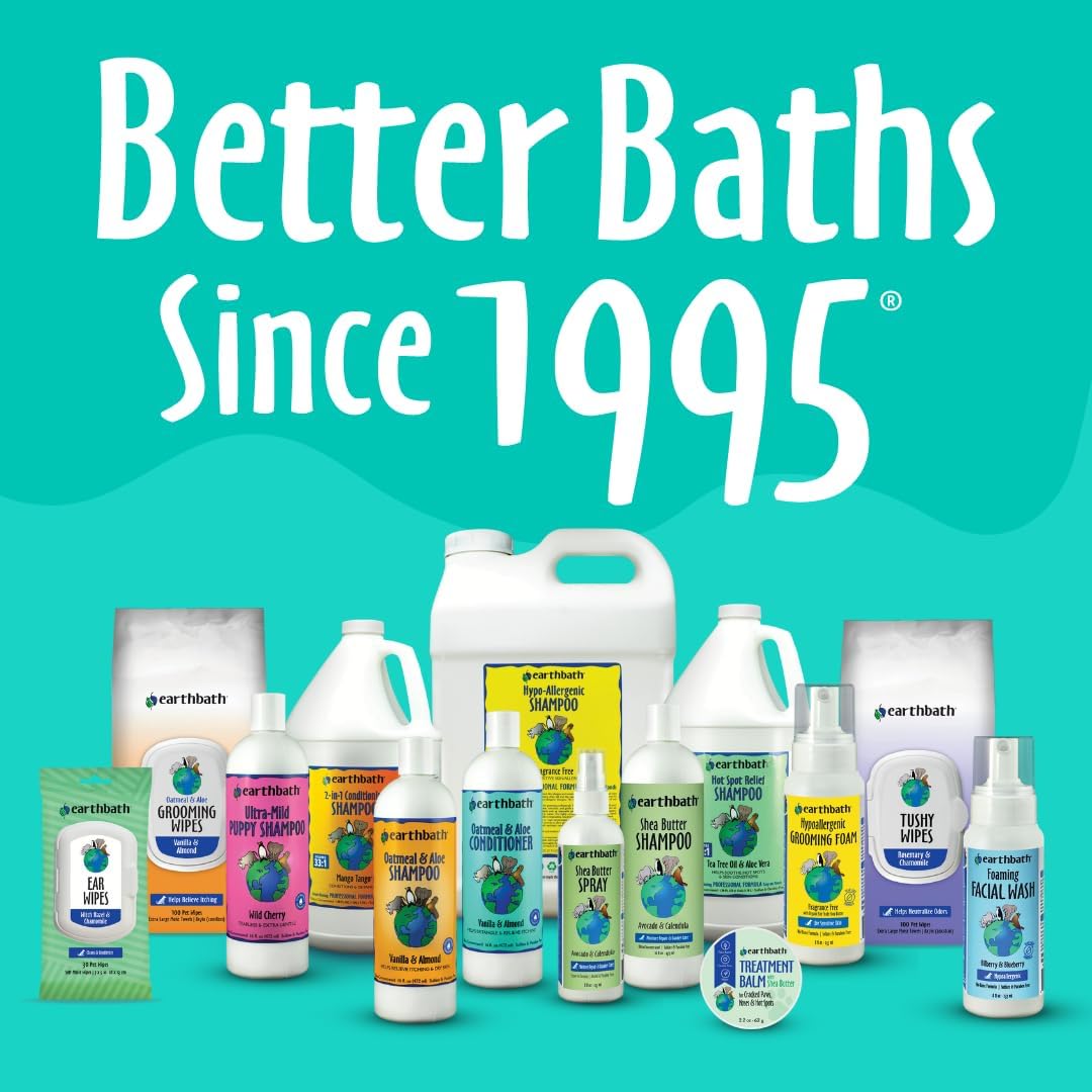 Earthbath Oatmeal & Aloe Dog Shampoo Vanilla Almond 16 oz
