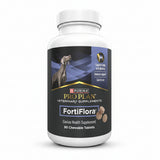 Purina Pro Plan FortiFlora canine health supplement bottle on a white background