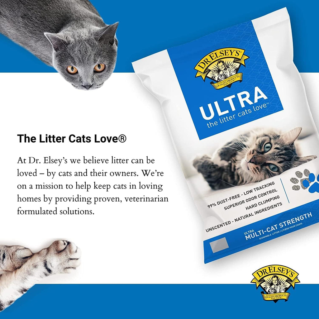 Dr. Elsey's Ultra Clumping Cat Litter – 40 lb Bag