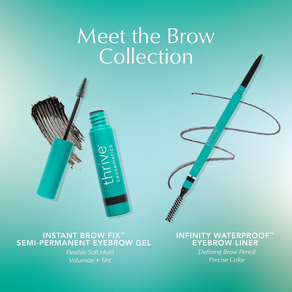 Thrive Causemetics Instant Brow Fix Tinted Eyebrow Gel Medium Brown