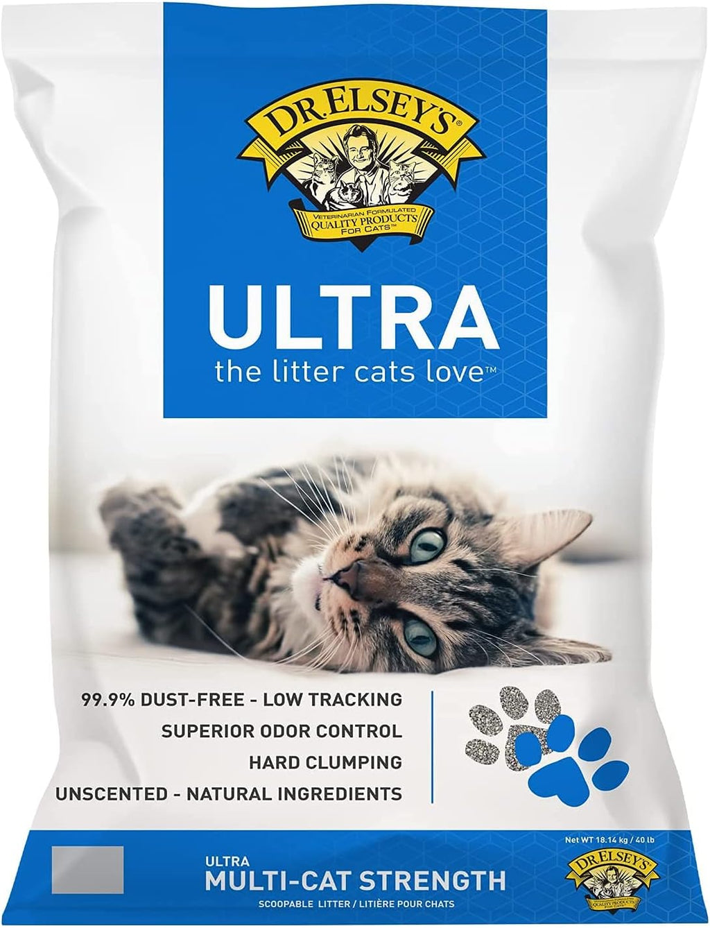 Dr. Elsey's Ultra Clumping Cat Litter – 40 lb Bag