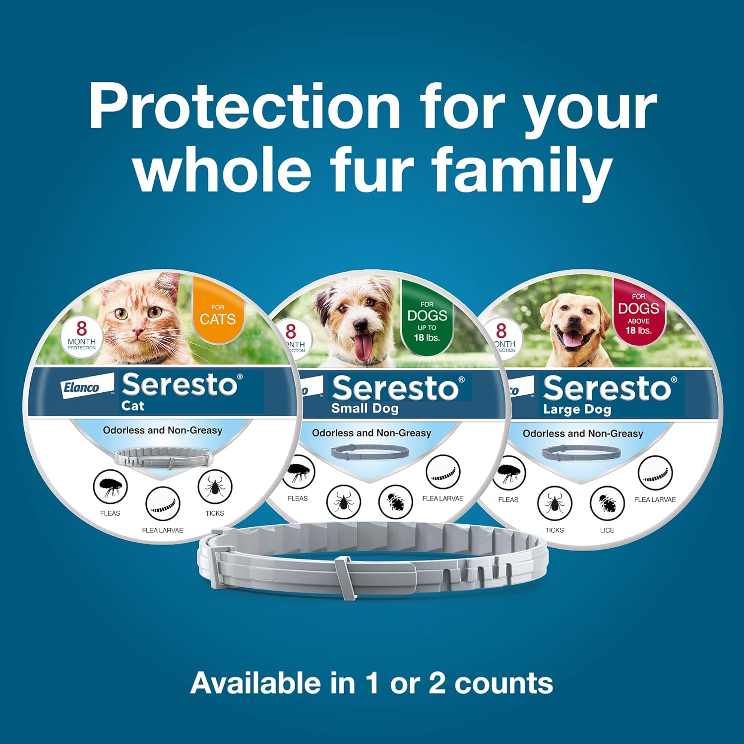 Seresto Cat Flea & Tick Collar – 8 Months Protection