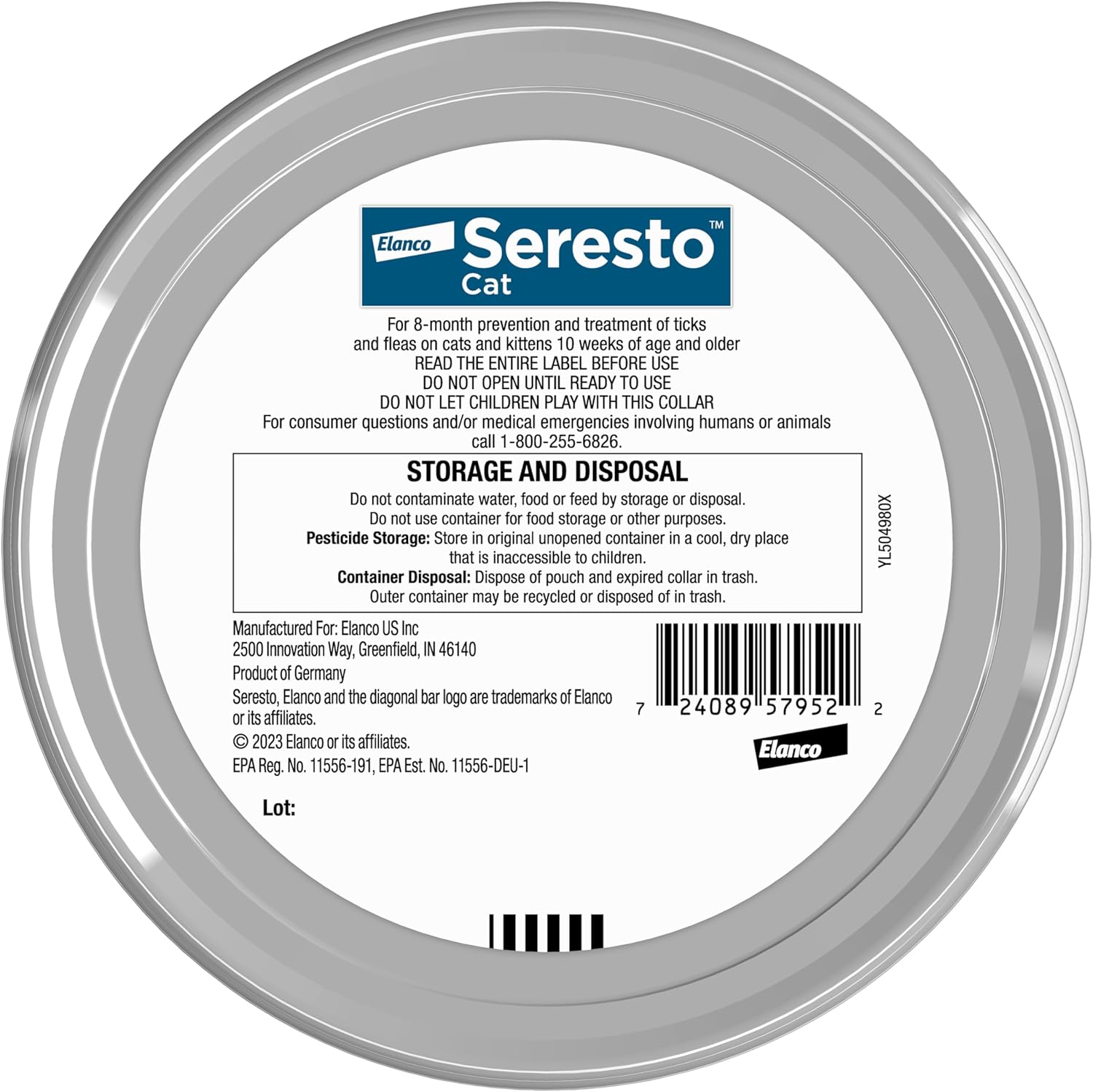Seresto Cat Flea & Tick Collar – 8 Months Protection