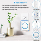 Wireless Dog Doorbell for Potty Training – 1000 ft Range