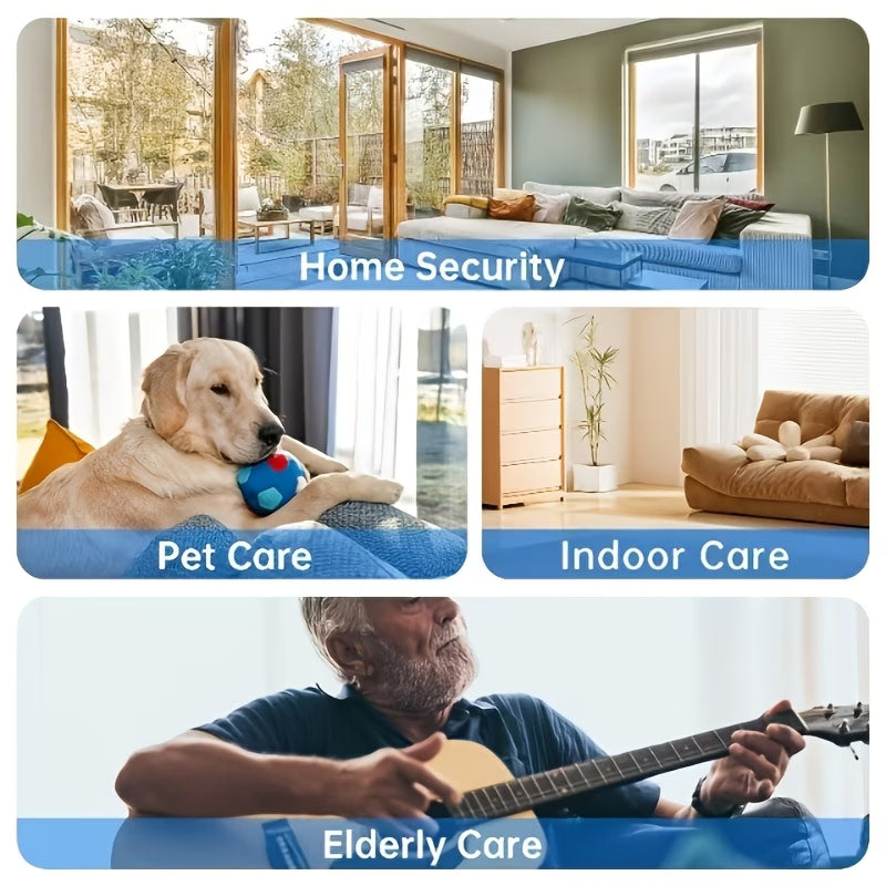 360° Smart Pet Camera 4MP HD Night Vision Two-Way Audio