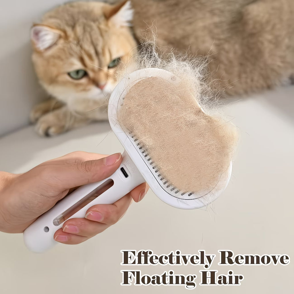 3-in-1 Steam Pet Hair Remover & Anti-Shedding Grooming Brush