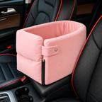 Car Console Pet Seat & Travel Carrier for Small Dogs & Cats