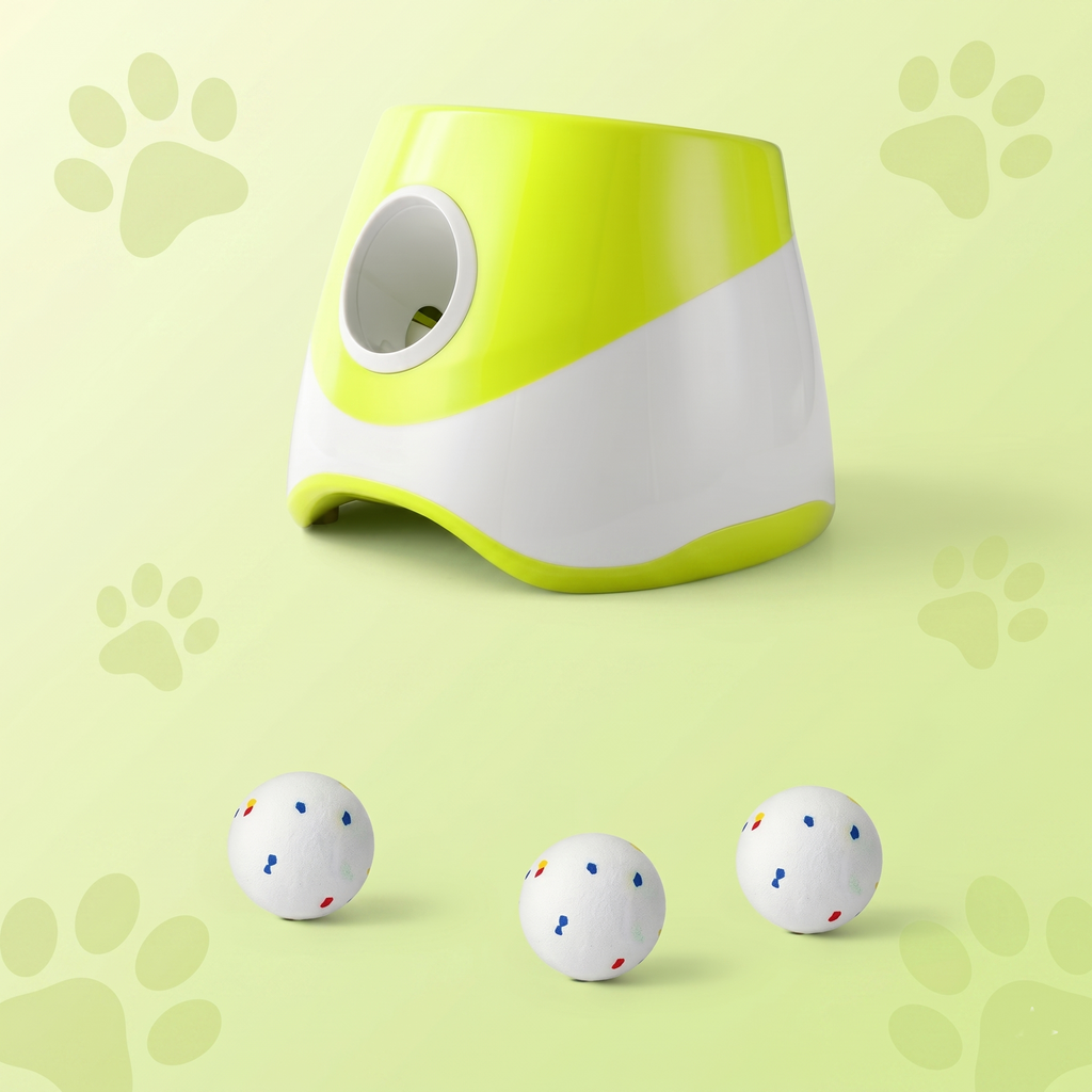 Automatic Ball Launcher for Dogs – Adjustable Indoor Outdoor Dog Ball Thrower