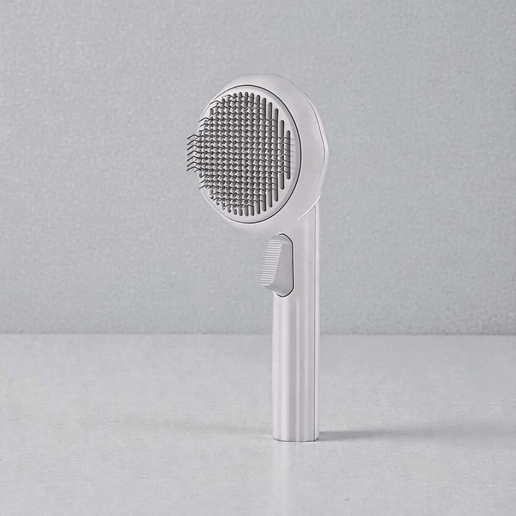 Self-Cleaning Slicker Brush for Cats & Dogs | One-Click Pet Hair Shedding Comb