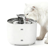 White 2.2L cat water fountain
